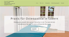 Desktop Screenshot of osteopathie-lu.ch