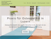 Tablet Screenshot of osteopathie-lu.ch